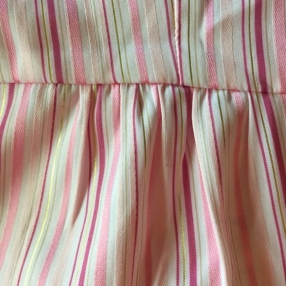 CATO, blouse, pinks/gold/white stripes, 22/24 - Picture 4 of 5
